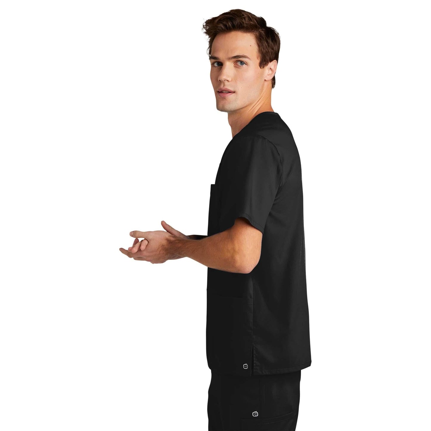 Black Scrub Tops - WonderWink - Modern Fit Design