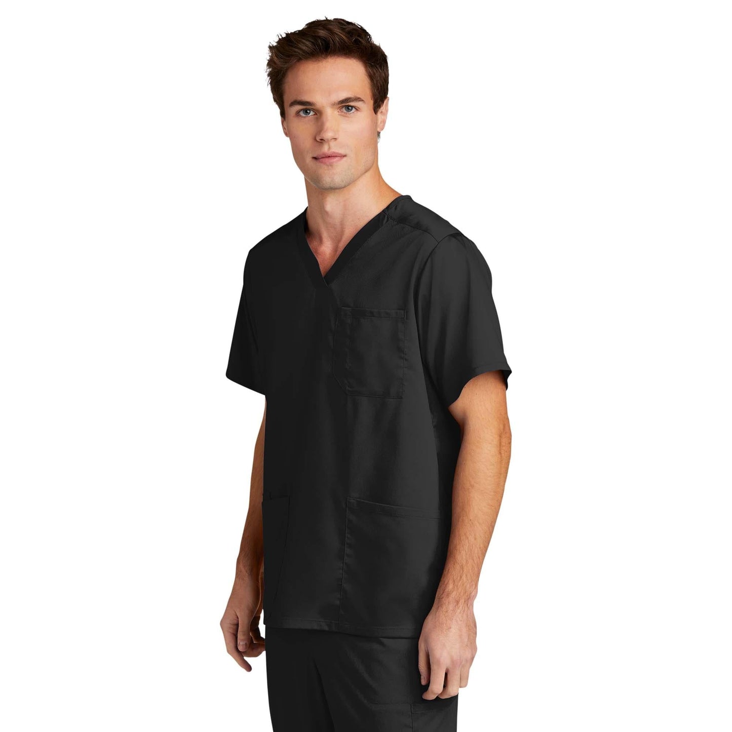 Black Scrub Tops - WonderWink - Modern Fit Design