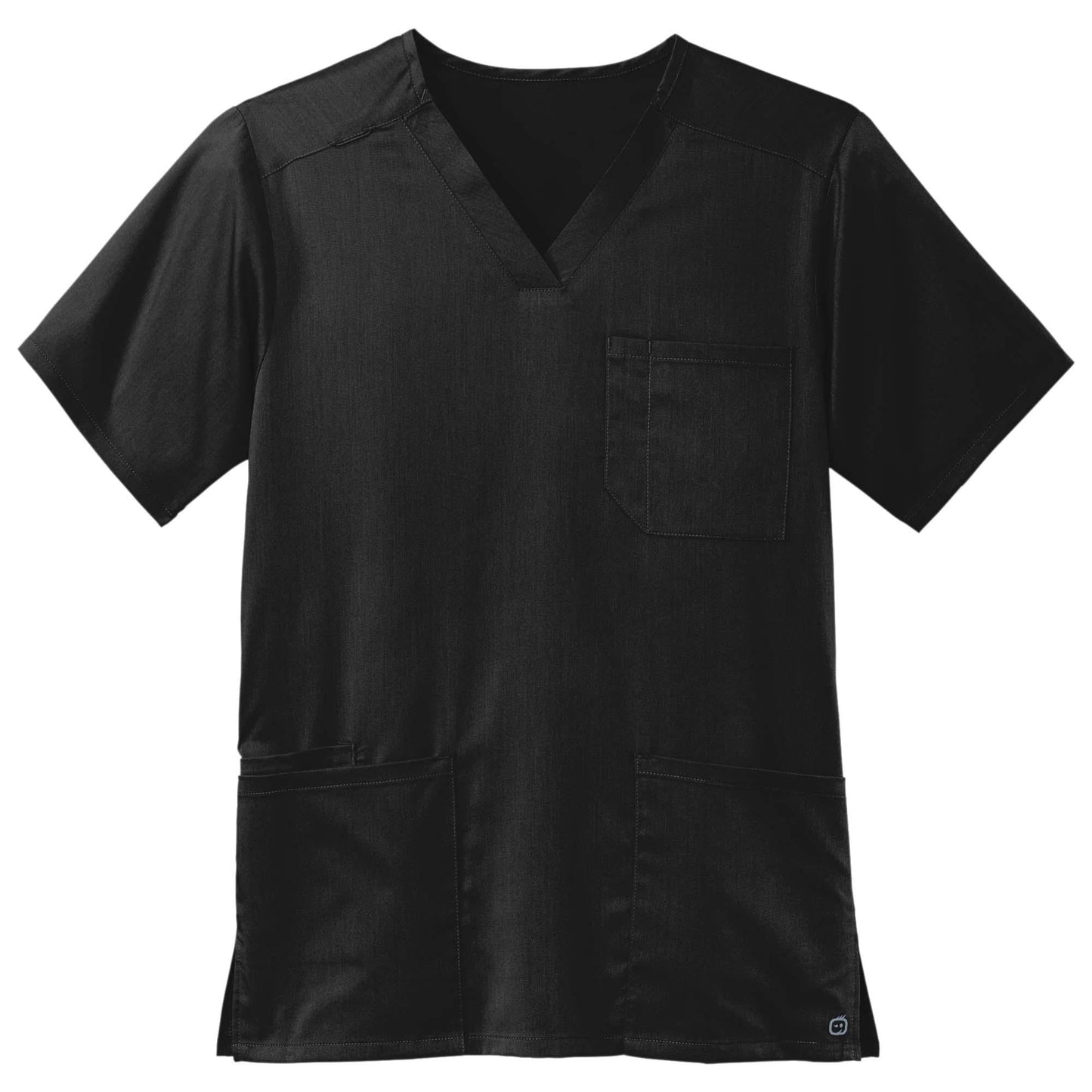 Black Scrub Tops - WonderWink - Modern Fit Design