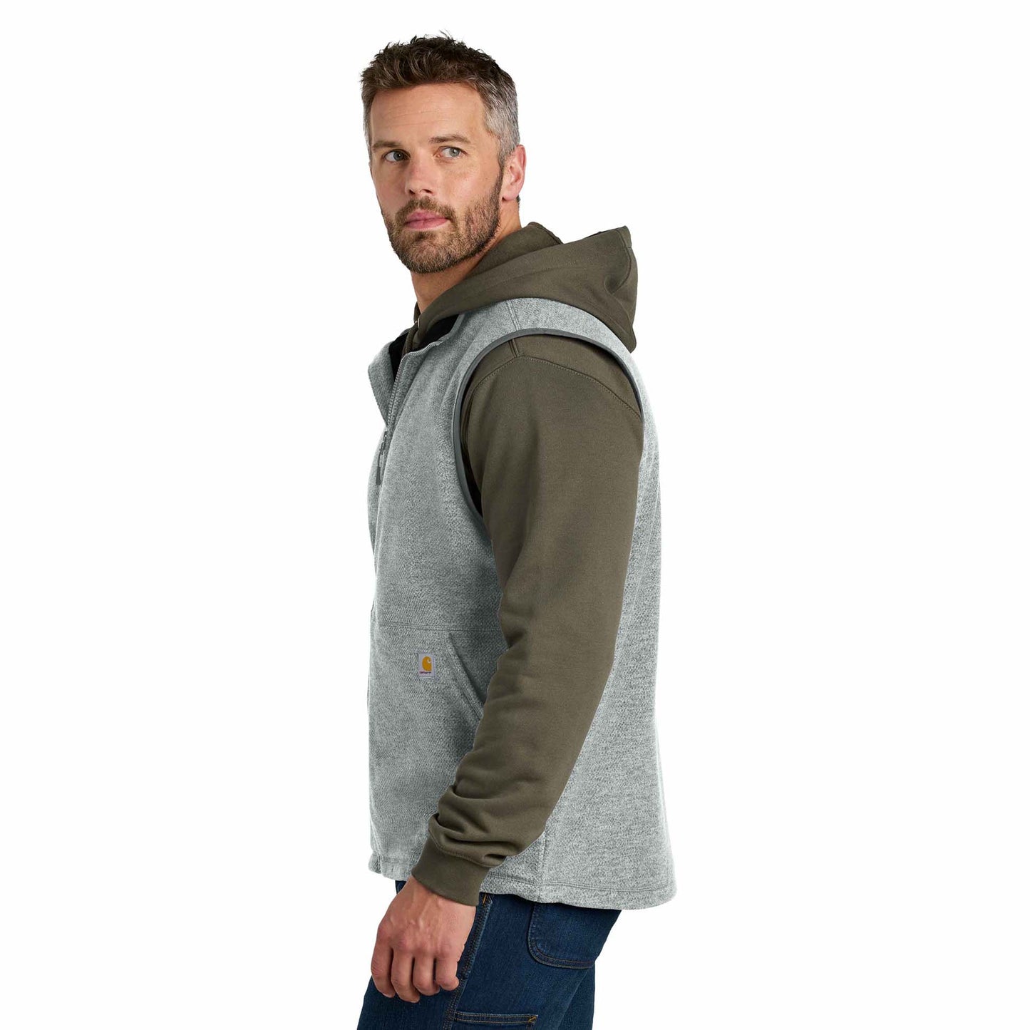Black Textured Vests - Carhartt - Fleece Material