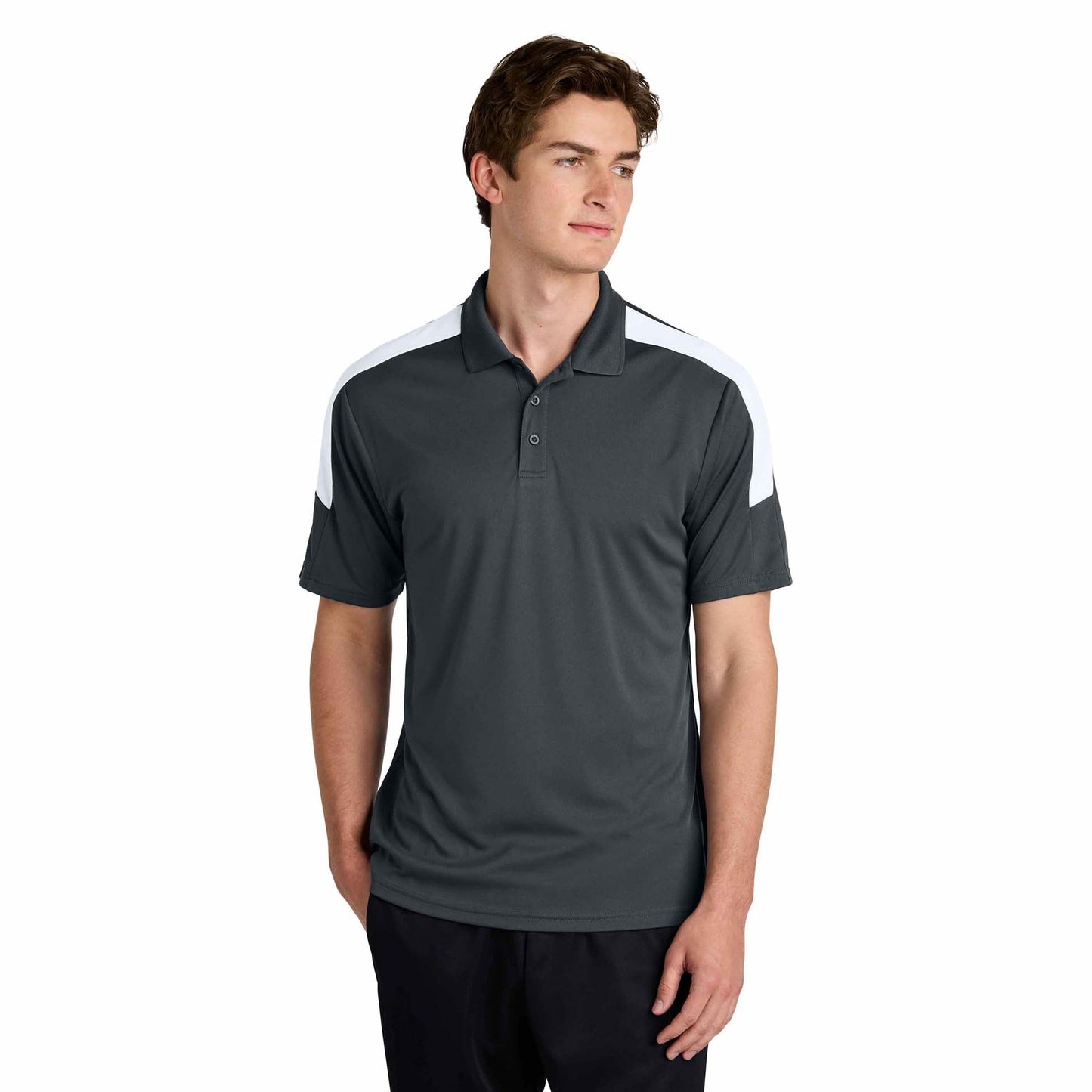 Black/Gold Polo Shirts - Sport-Tek - Stylish Moisture-Wicking