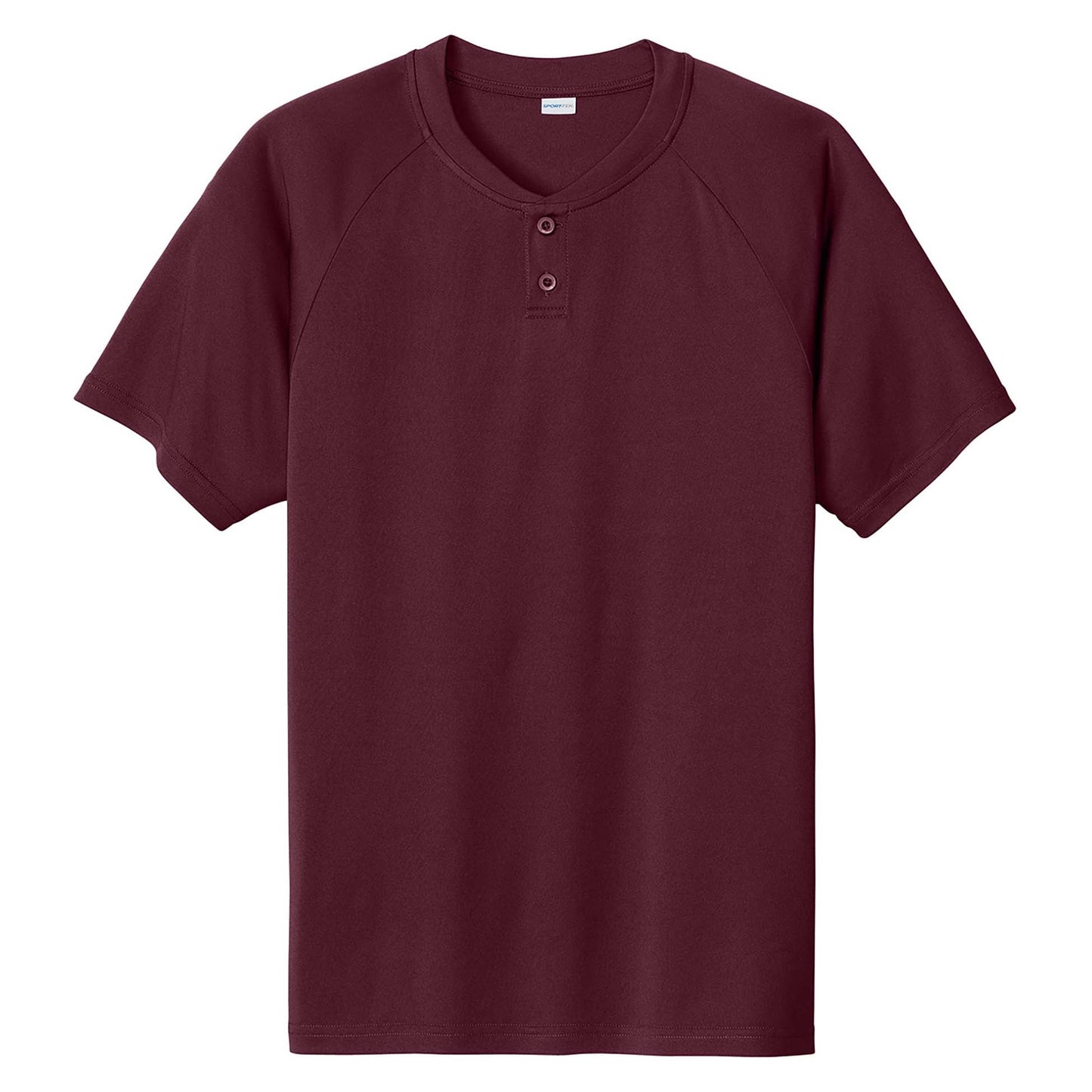 Black Henley Shirt - Sport-Tek - Soft Polyester
