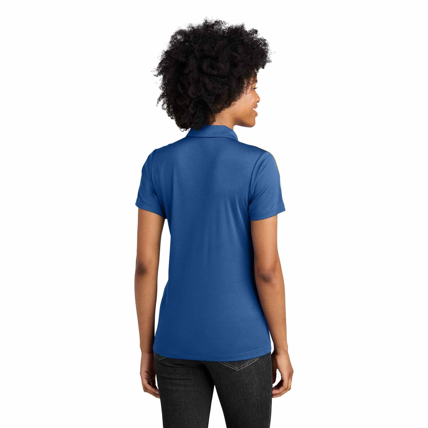 Black/Gold Polo Shirts - Sport-Tek - Moisture Wicking