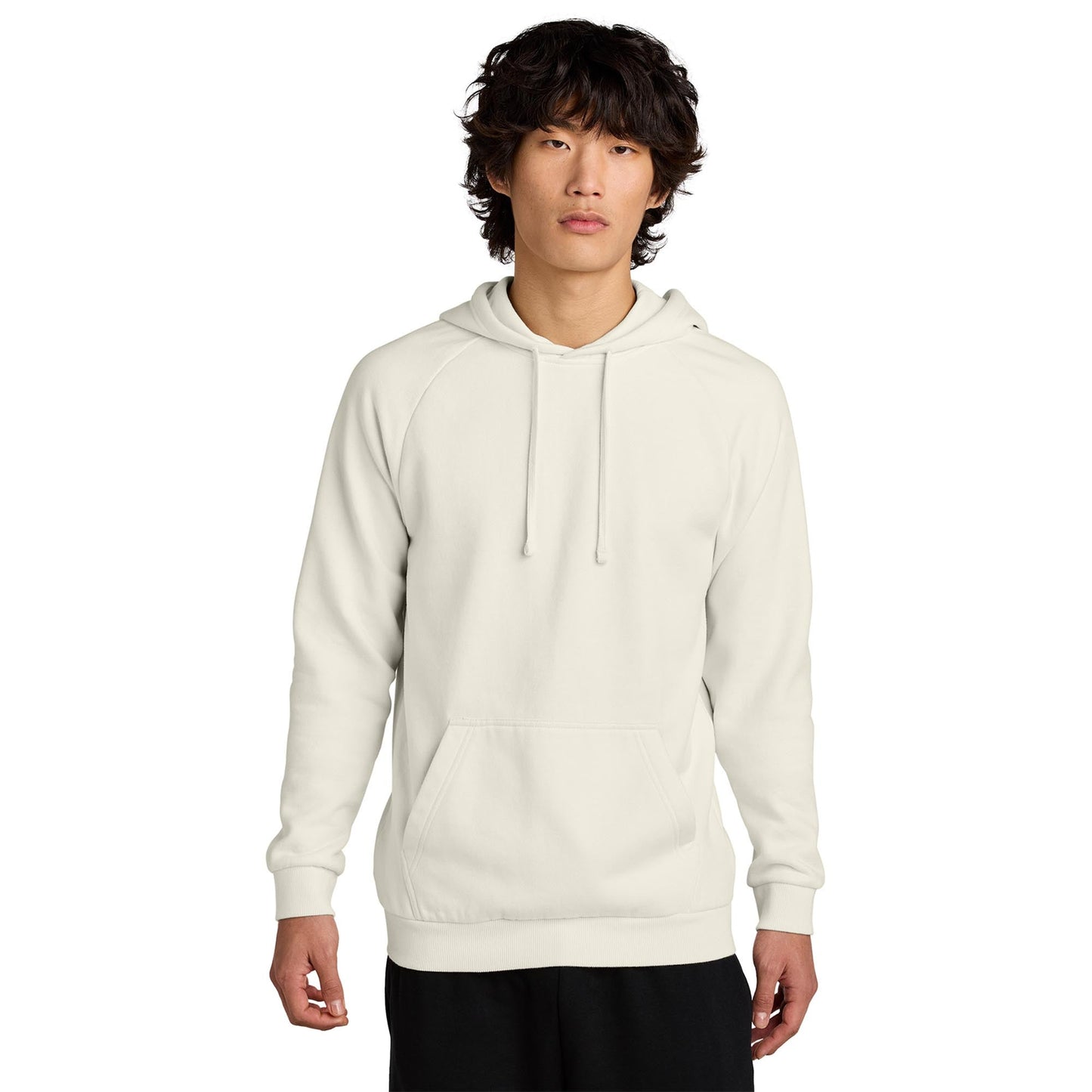 Jet Black Sweatshirt - District - Soft Fleece Fabric