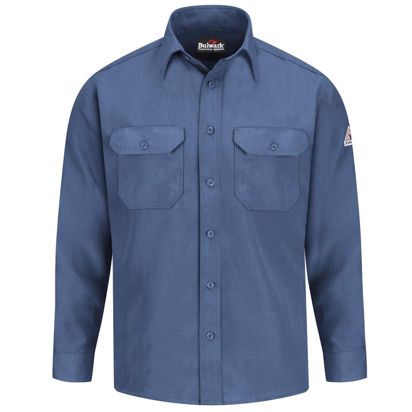 Gulf Blue Button Down Shirt - Bulwark FR - Lightweight Uniform