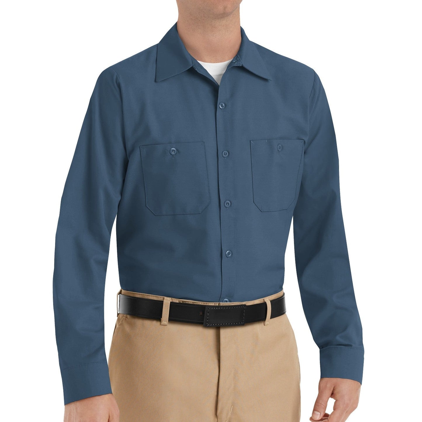Black Button Up Shirt - Red Kap - Industrial Work Fit