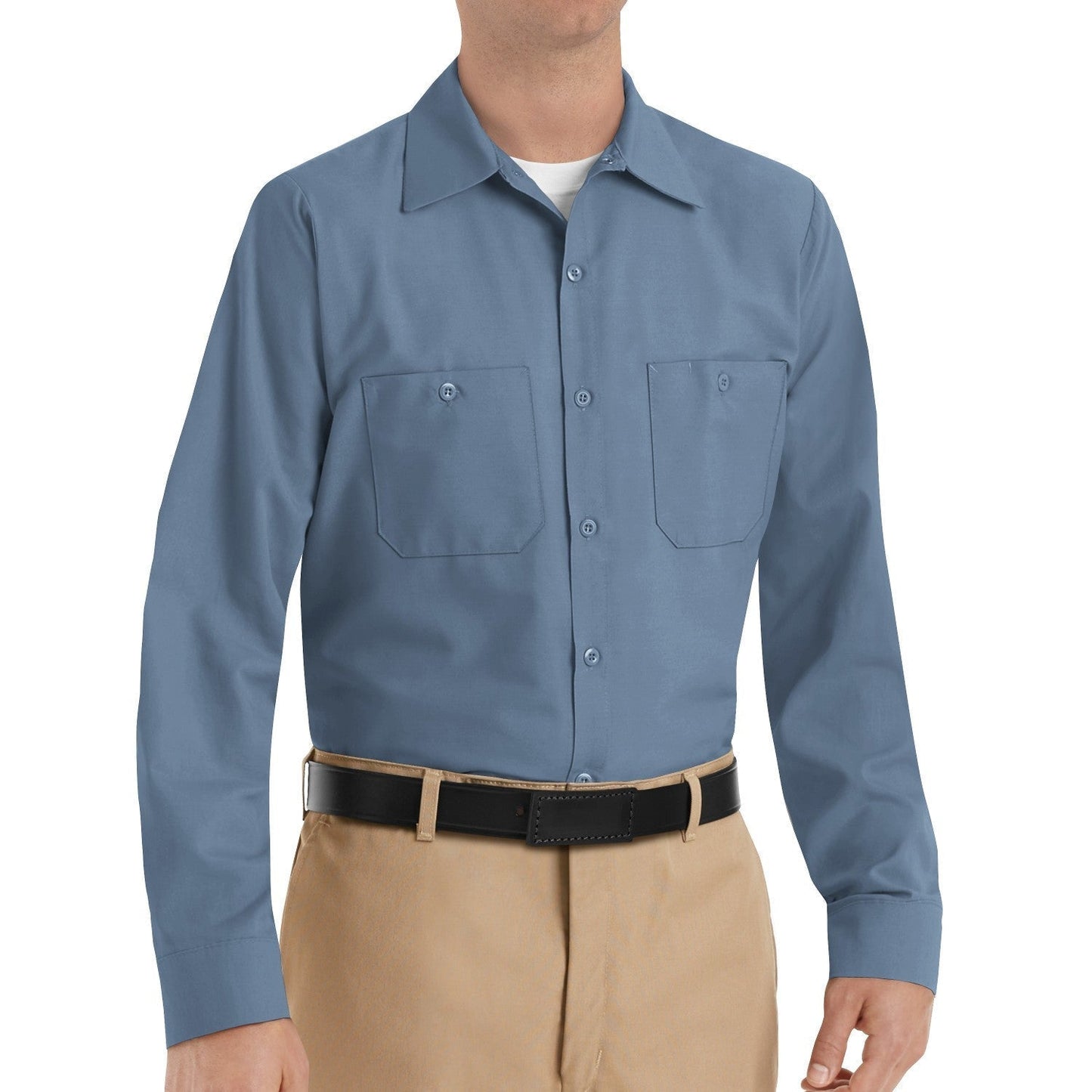 Black Button Up Shirt - Red Kap - Industrial Work Fit