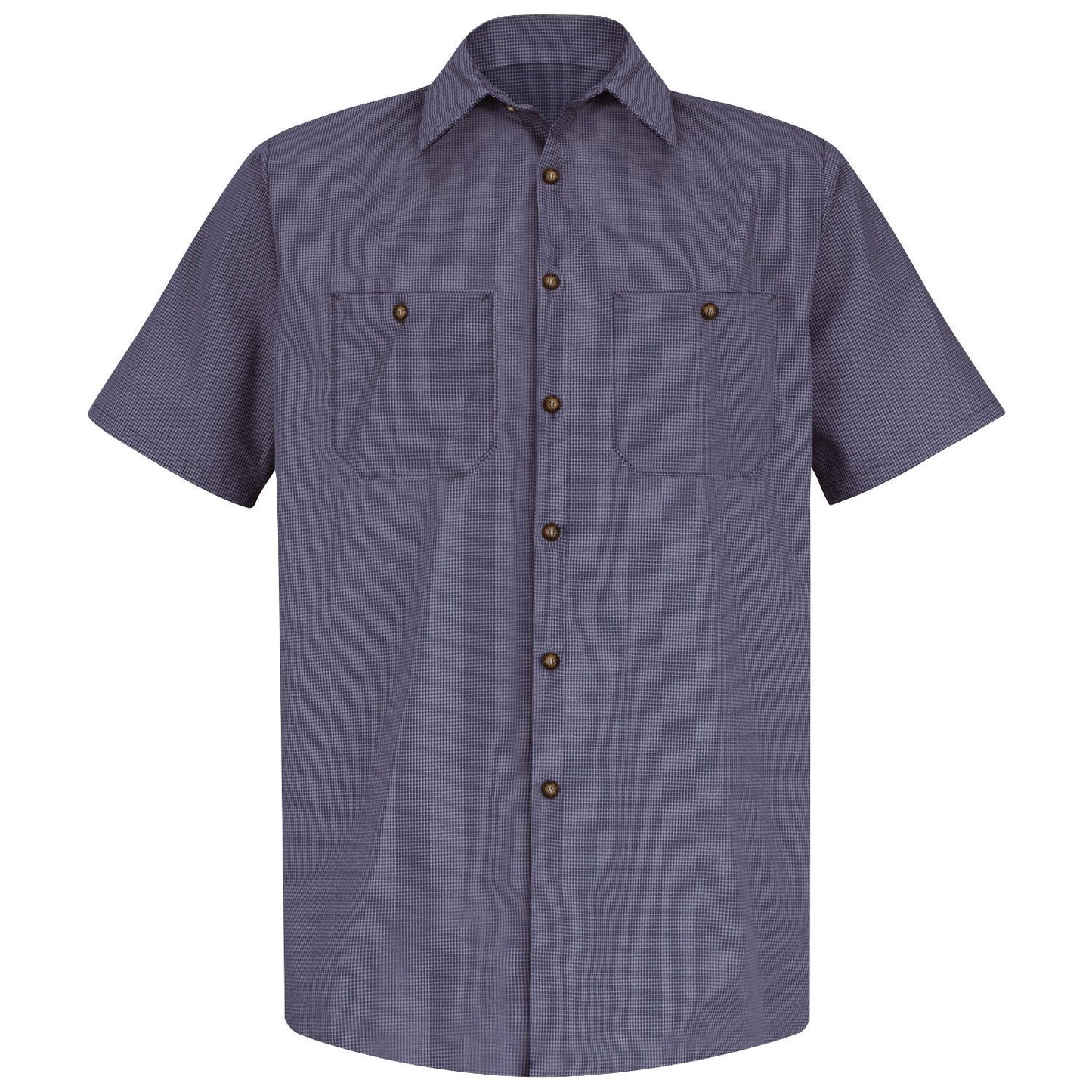 Blue/Charcoal Check Shirt - Red Kap - Lightweight Fabric
