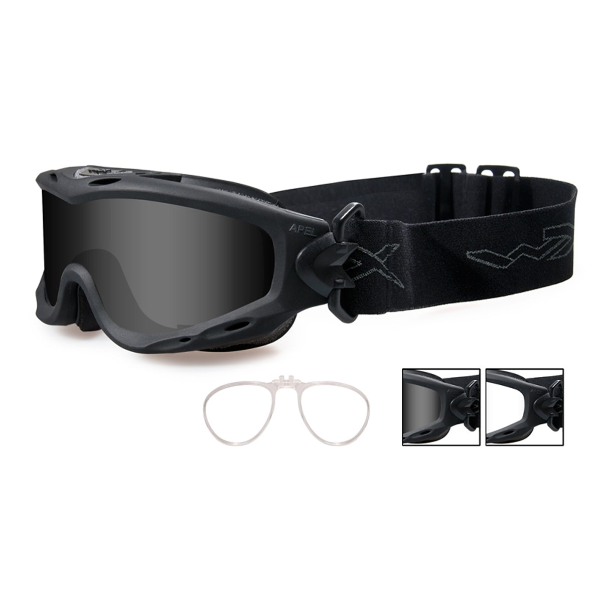 Grey, Clear & Rust Goggles - Wiley X - Fog-Free Vision