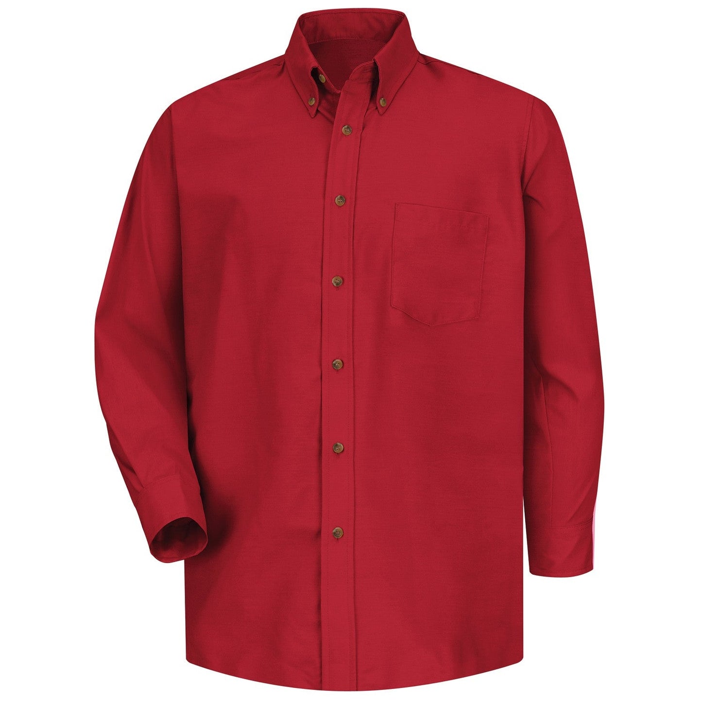 Black Button Up Shirts - Red Kap - Poplin Fabric