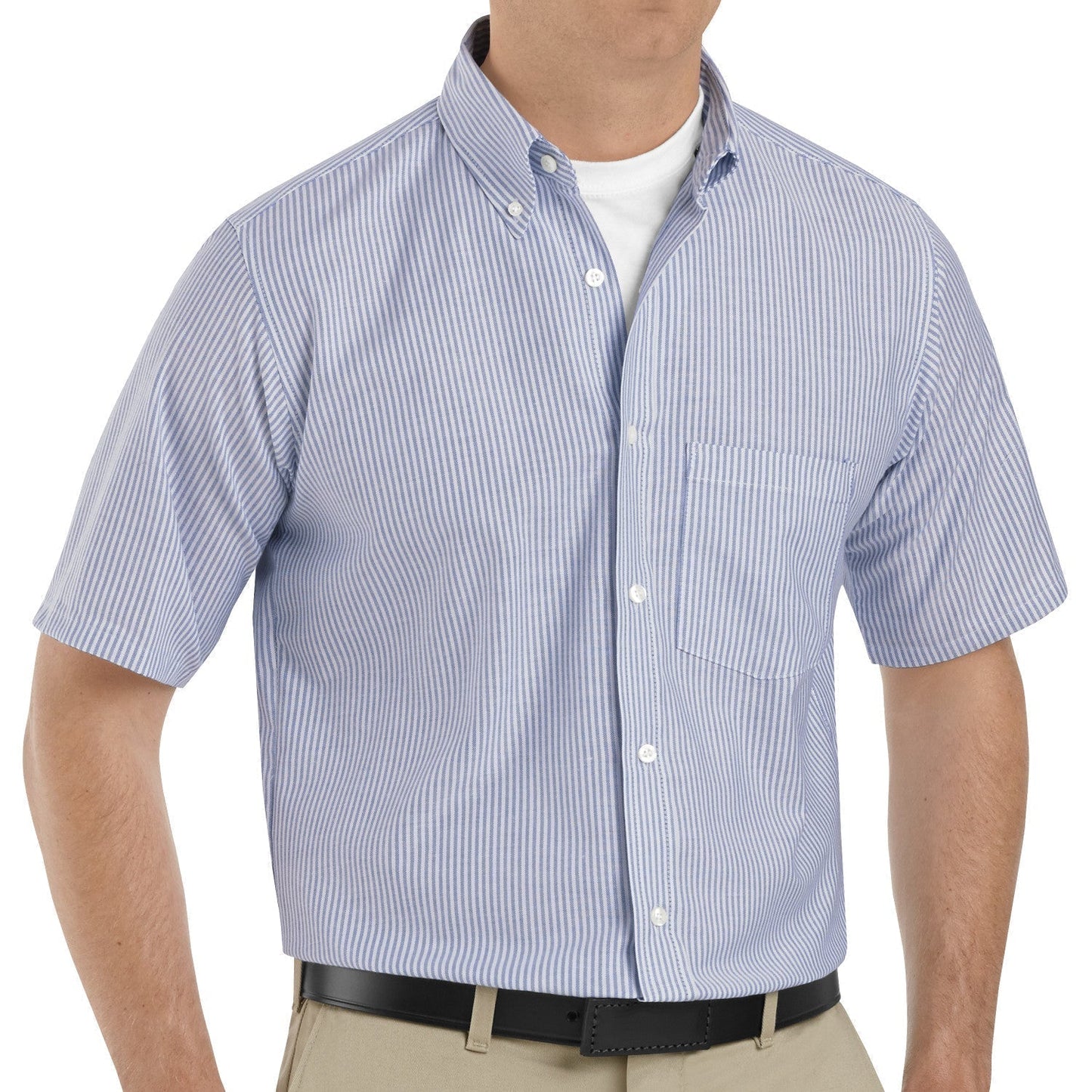 Blue/White Stripe Shirt - Red Kap - Wrinkle Resistant