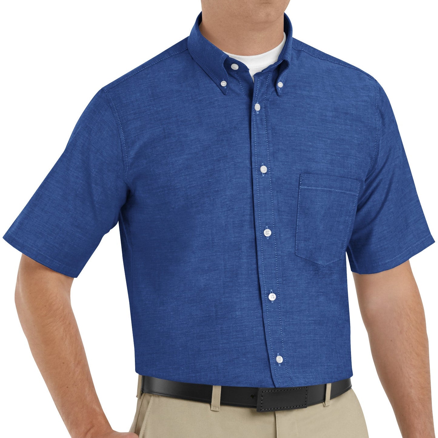 Blue/White Stripe Shirt - Red Kap - Wrinkle Resistant