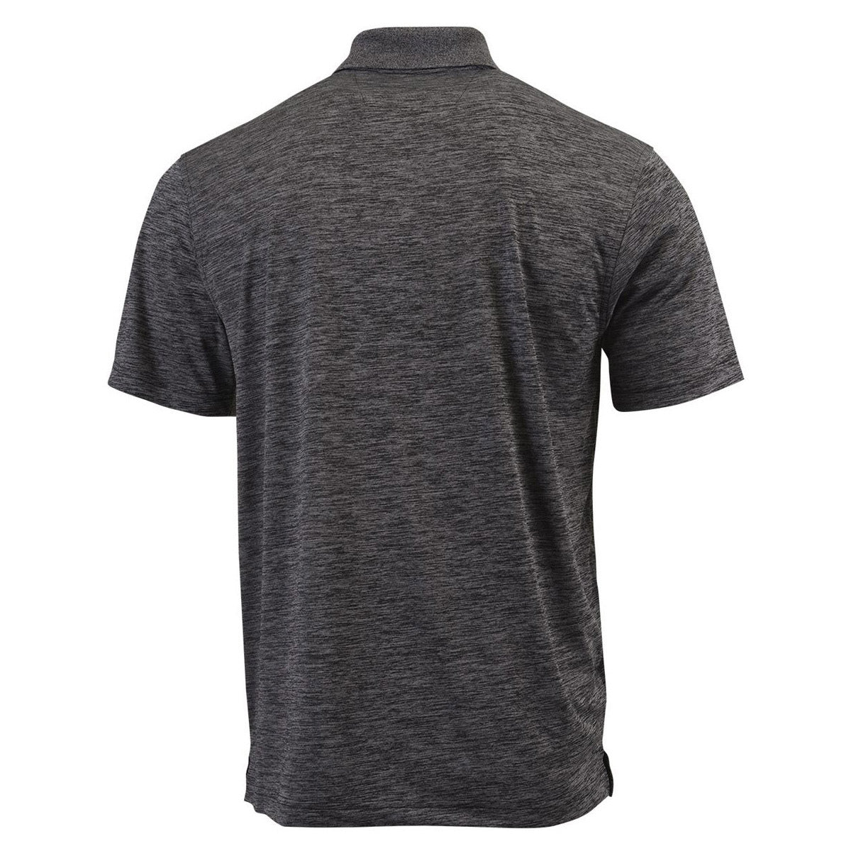 Black Heather Polo Shirt - Paragon - Microfiber Comfort