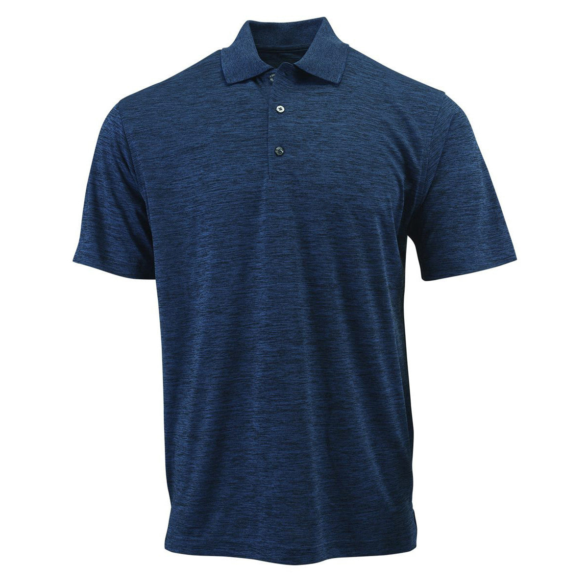 Black Heather Polo Shirt - Paragon - Microfiber Comfort