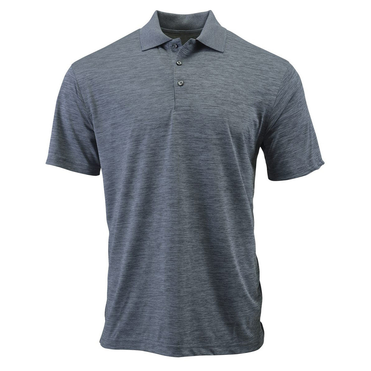 Black Heather Polo Shirt - Paragon - Microfiber Comfort