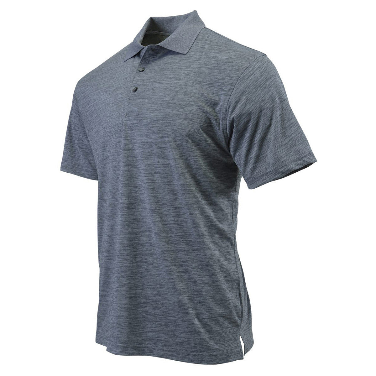 Black Heather Polo Shirt - Paragon - Microfiber Comfort