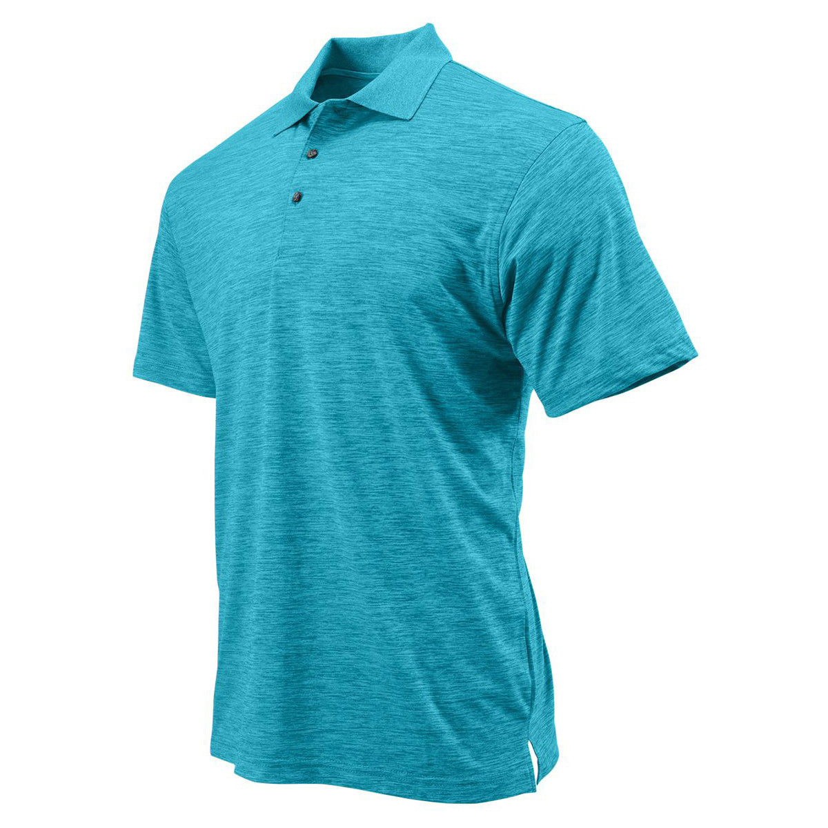 Black Heather Polo Shirt - Paragon - Microfiber Comfort