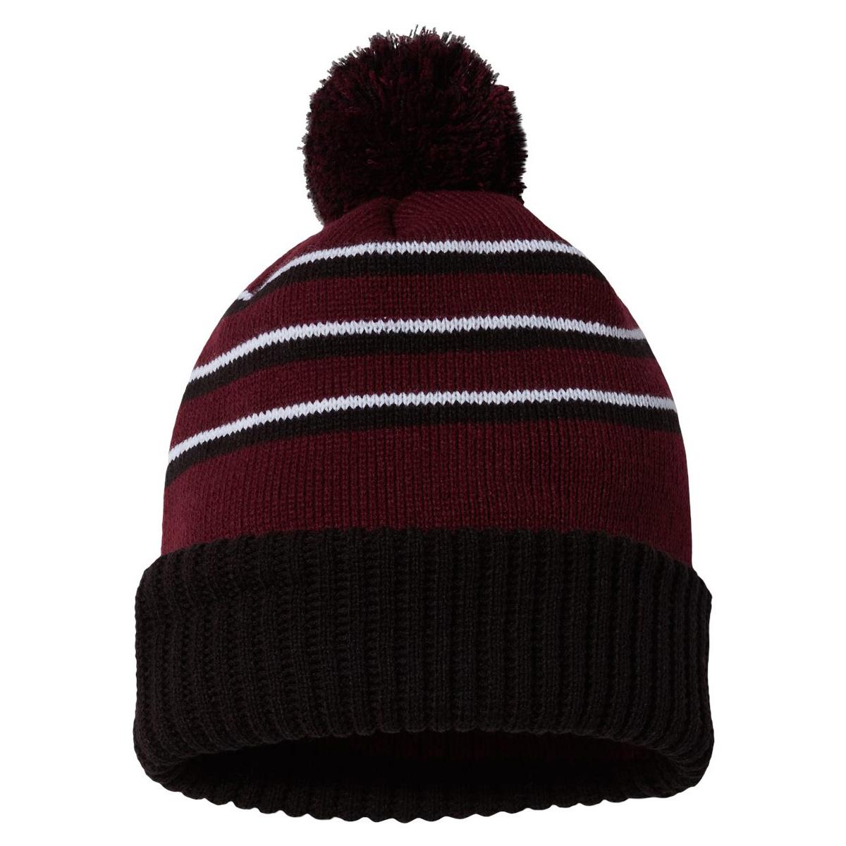 Black/Grey/White Beanies - Richardson - Cozy Pom Cuff