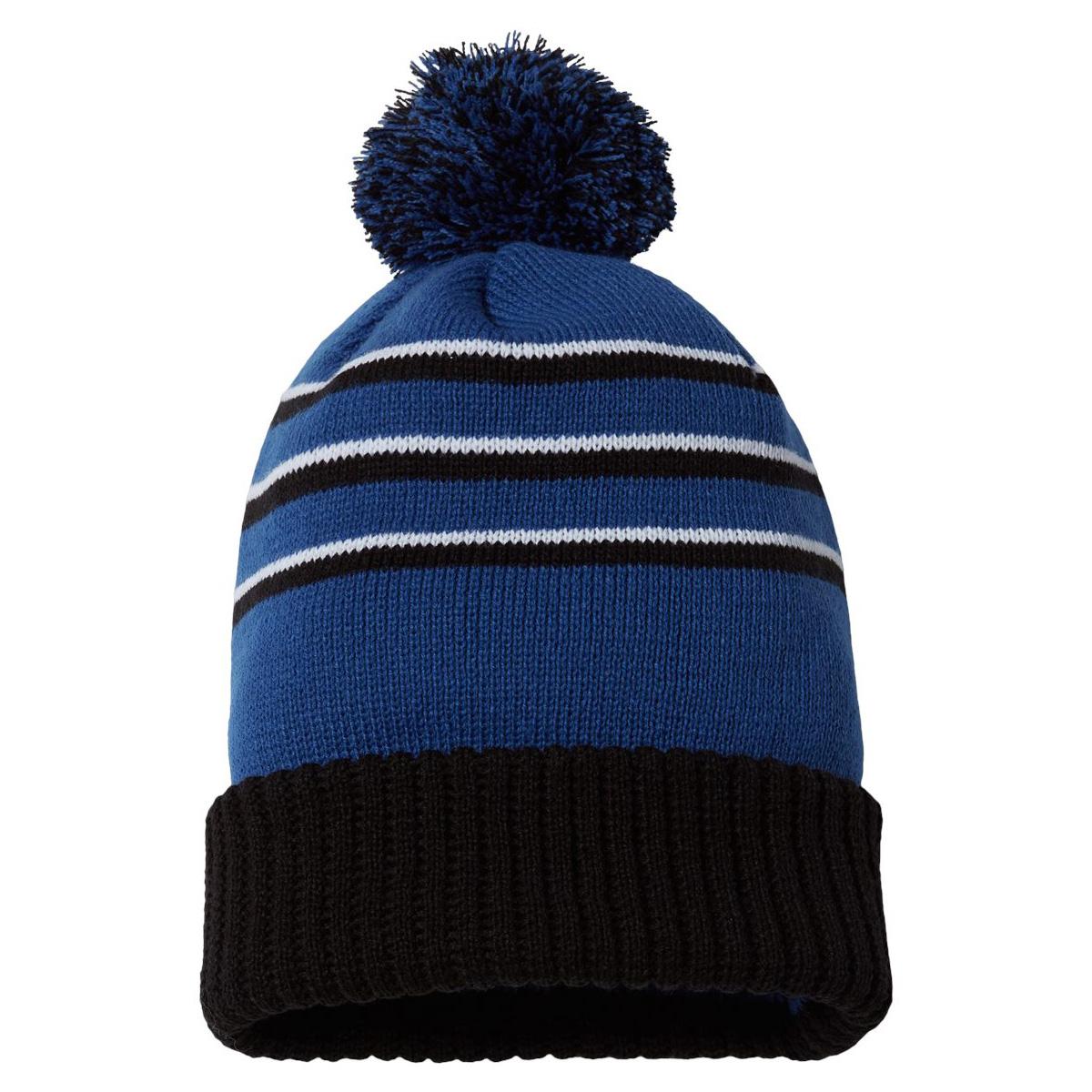 Black/Grey/White Beanies - Richardson - Cozy Pom Cuff