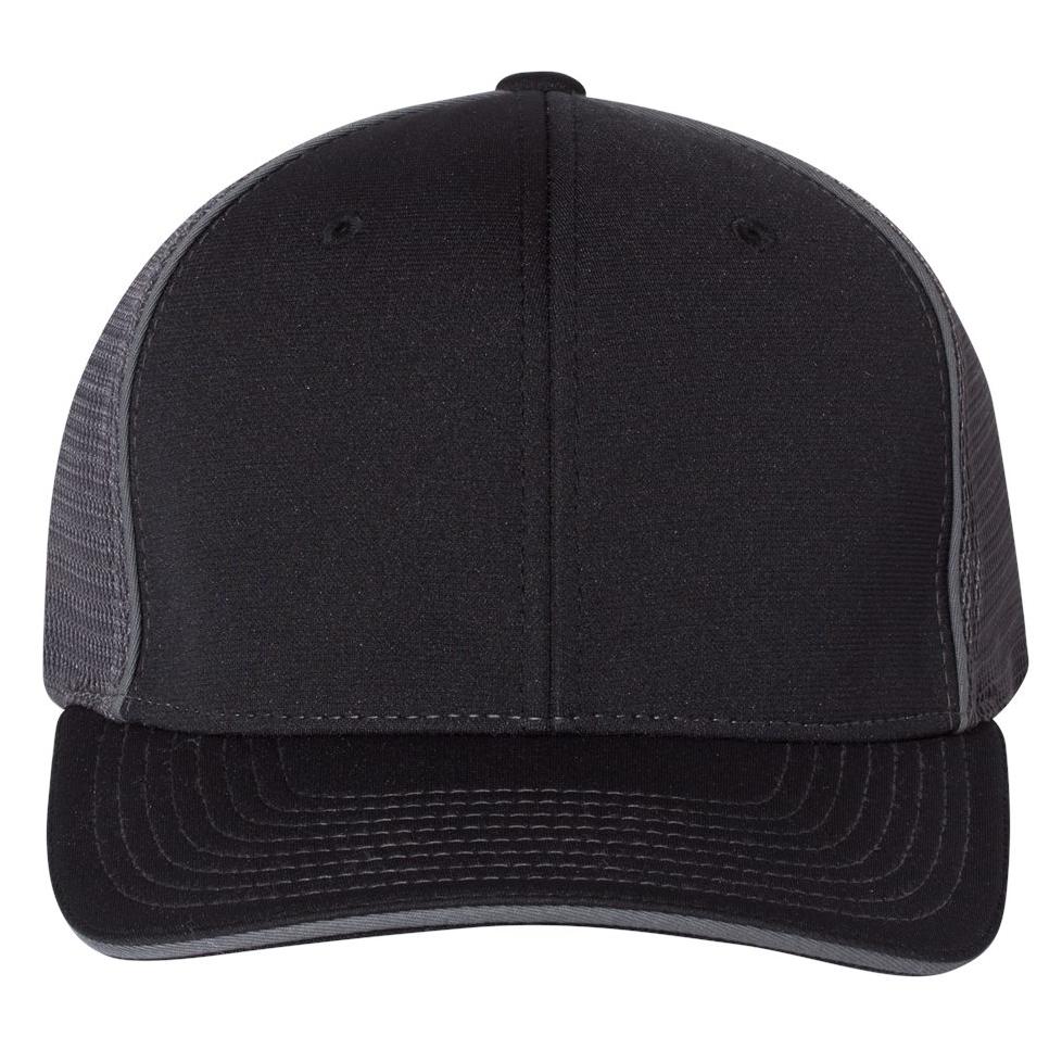 Black/Charcoal Split Ball Cap - Richardson - Sportmesh Design