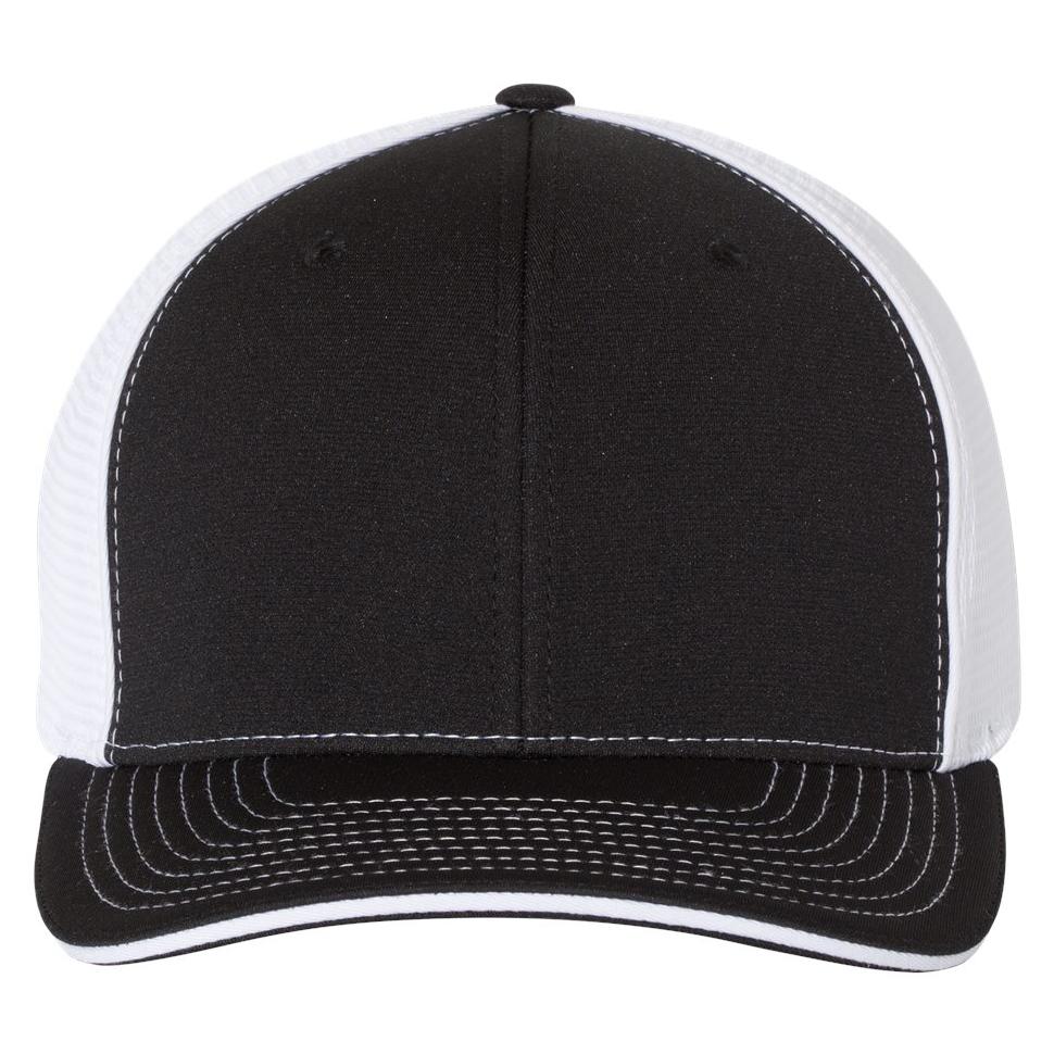 Black/Charcoal Split Ball Cap - Richardson - Sportmesh Design