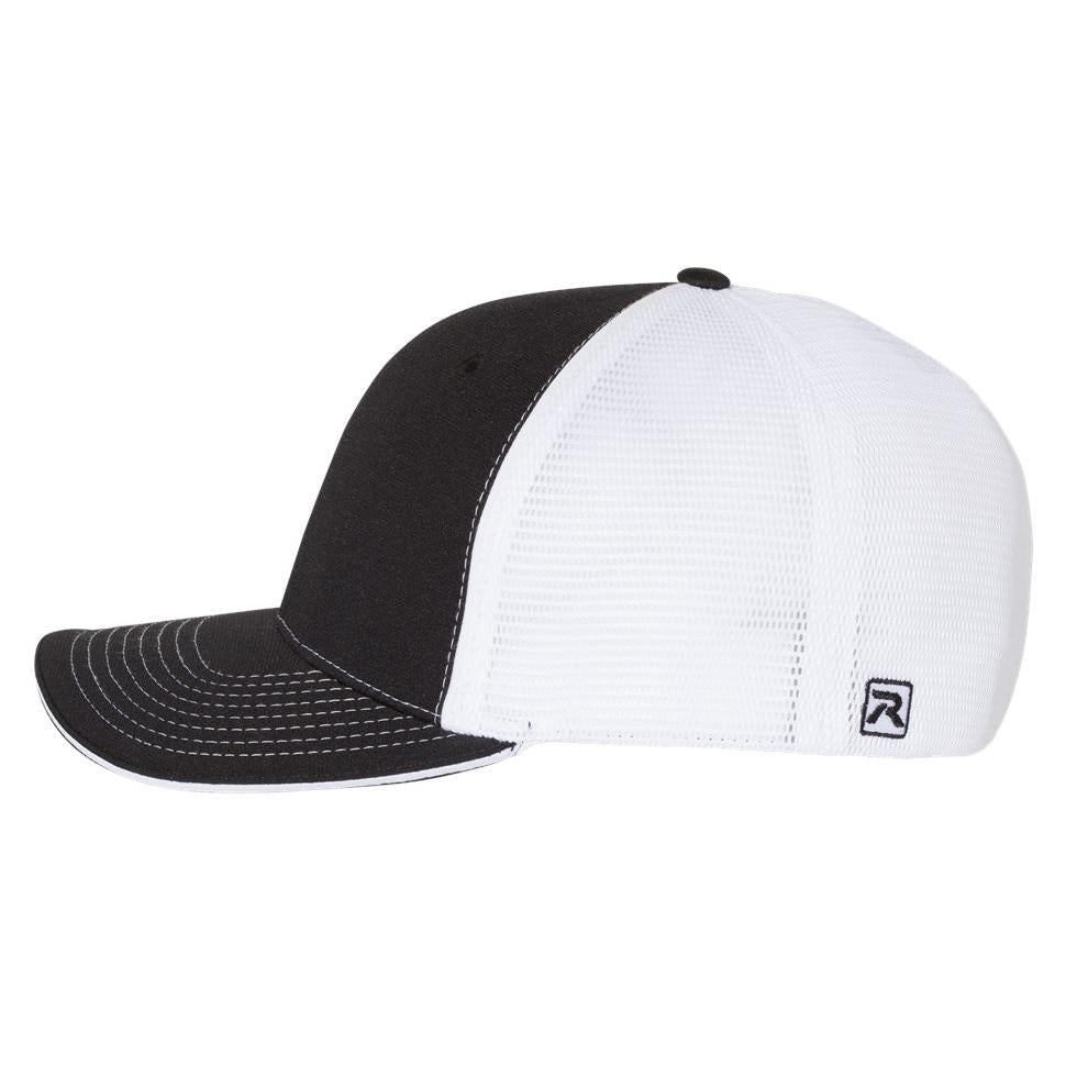 Black/Charcoal Split Ball Cap - Richardson - Sportmesh Design