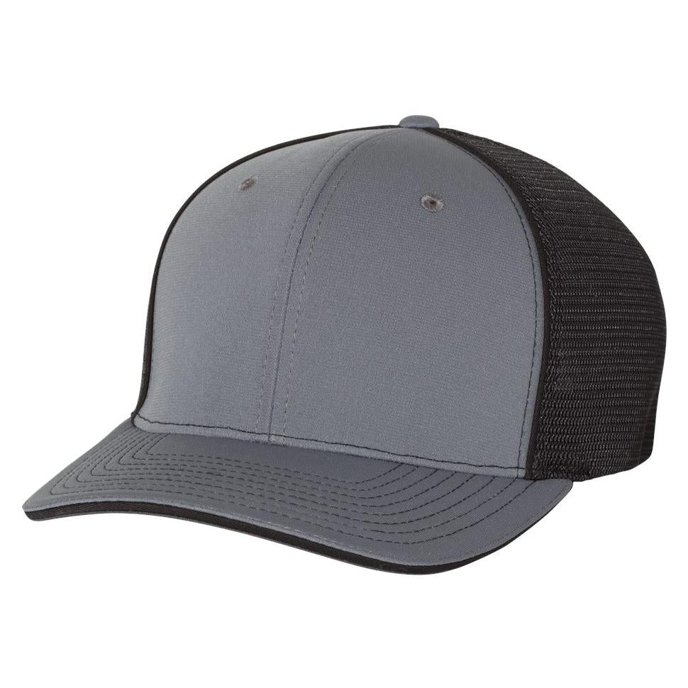 Black/Charcoal Split Ball Cap - Richardson - Sportmesh Design