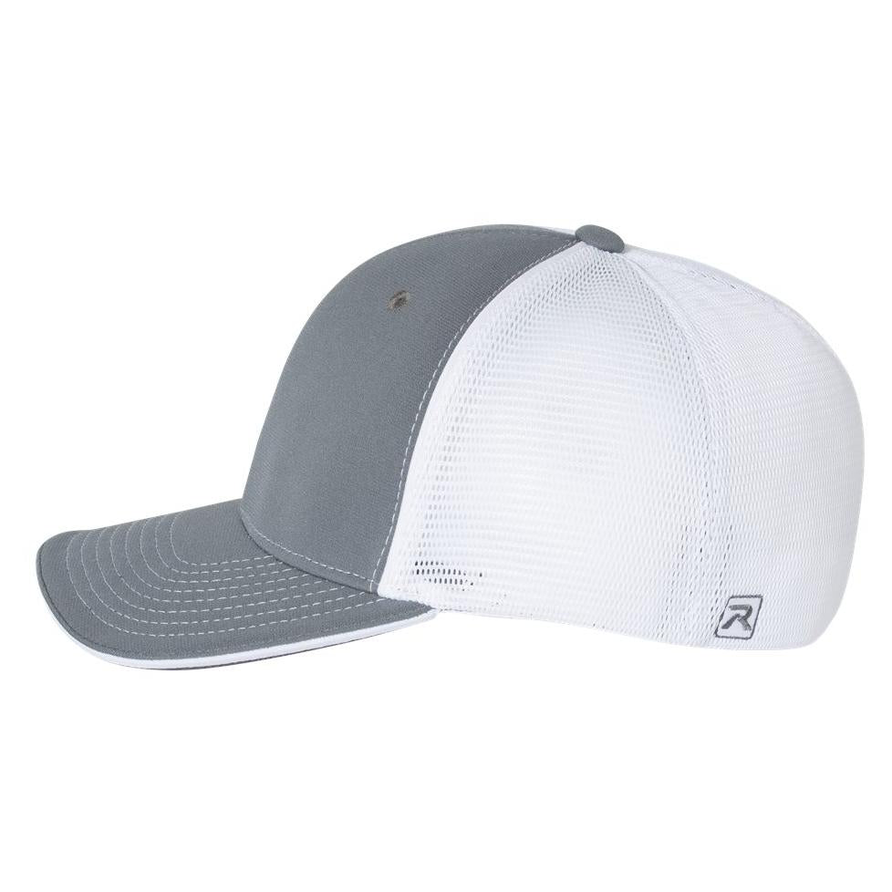 Black/Charcoal Split Ball Cap - Richardson - Sportmesh Design