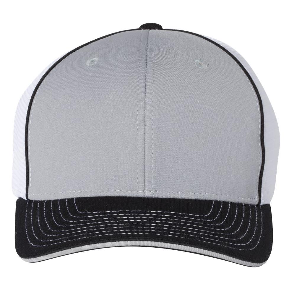 Black/Charcoal Split Ball Cap - Richardson - Sportmesh Design