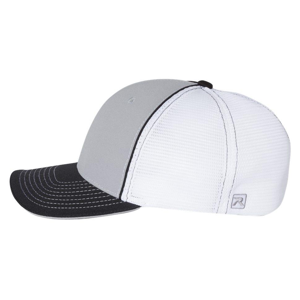 Black/Charcoal Split Ball Cap - Richardson - Sportmesh Design