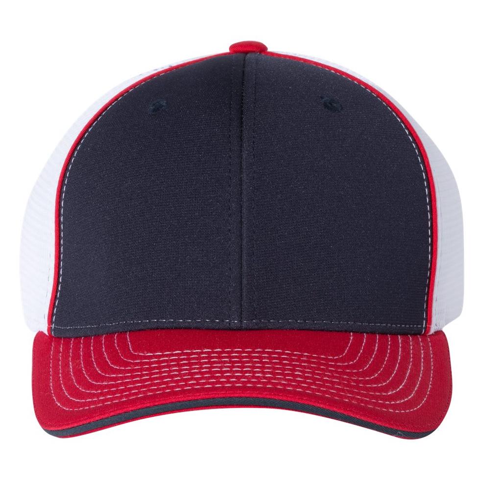 Black/Charcoal Split Ball Cap - Richardson - Sportmesh Design