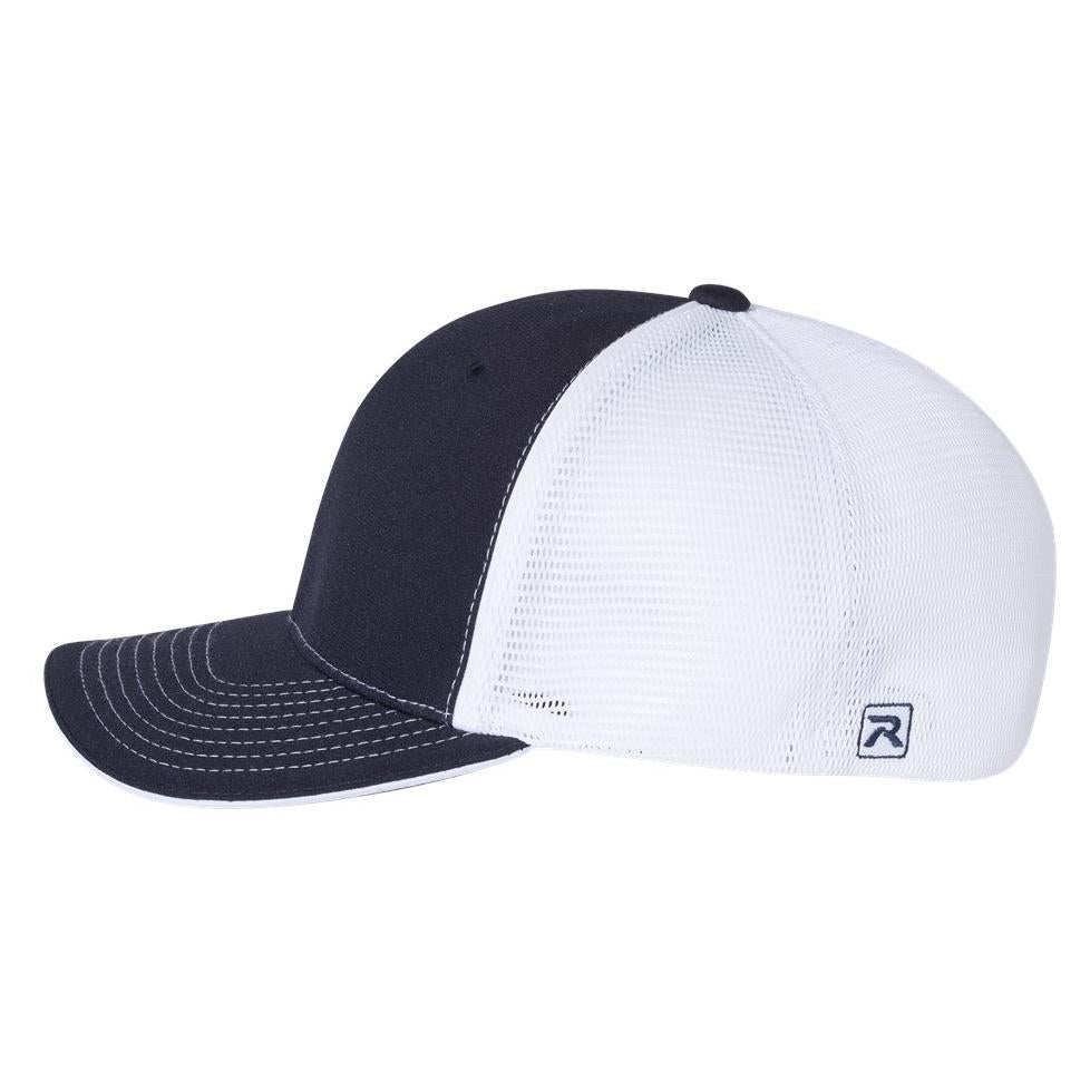 Black/Charcoal Split Ball Cap - Richardson - Sportmesh Design