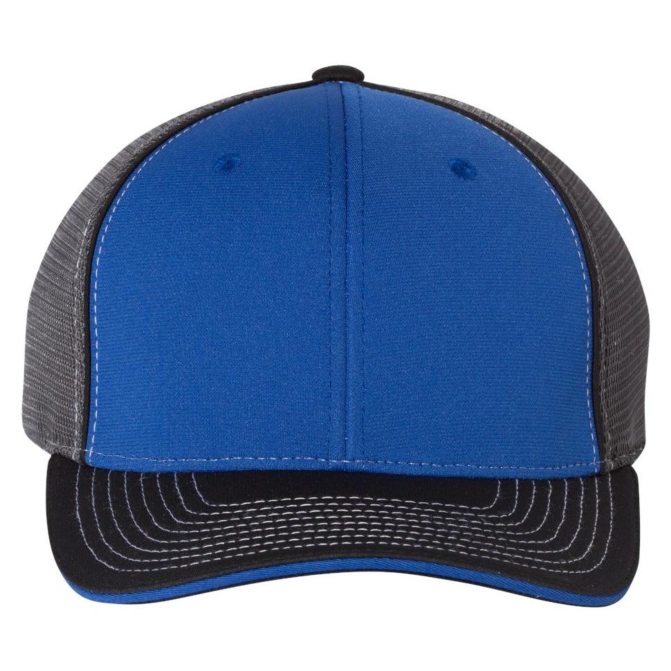 Black/Charcoal Split Ball Cap - Richardson - Sportmesh Design