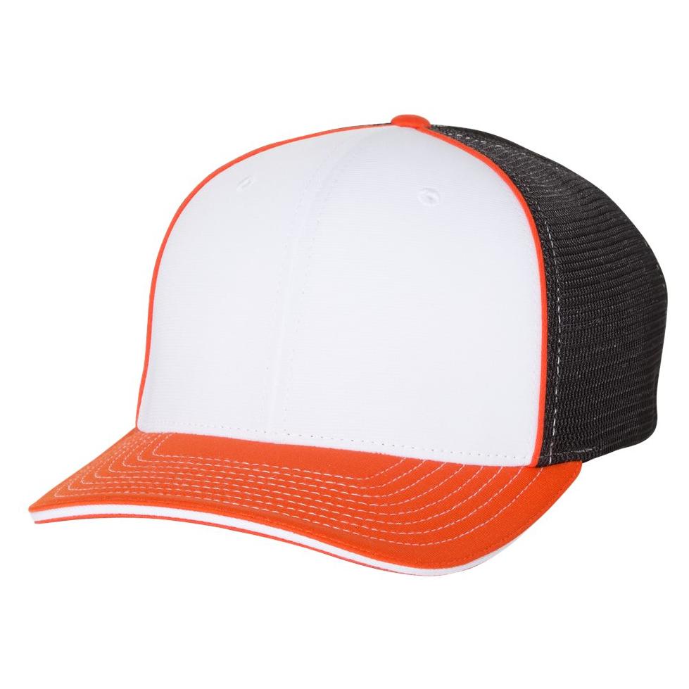 Black/Charcoal Split Ball Cap - Richardson - Sportmesh Design