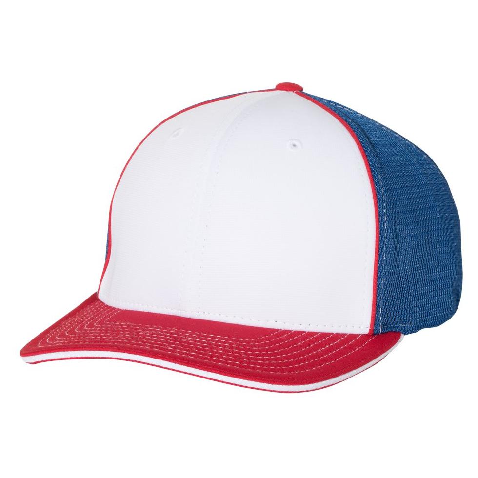 Black/Charcoal Split Ball Cap - Richardson - Sportmesh Design