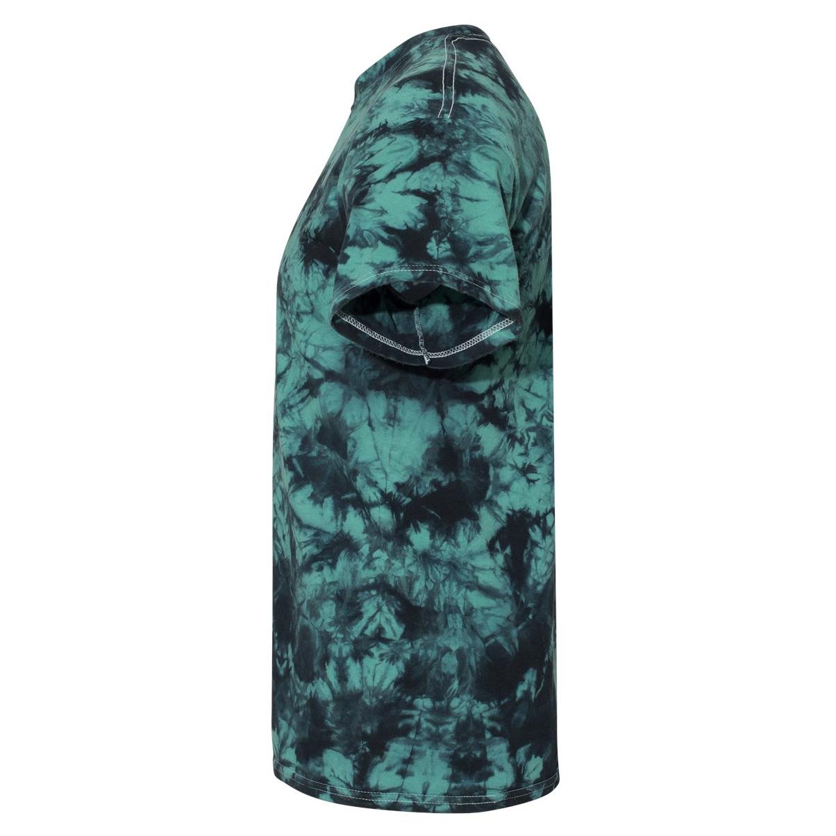 Black/Columbia T-Shirts - Dyenomite - Crystal Tie Dye