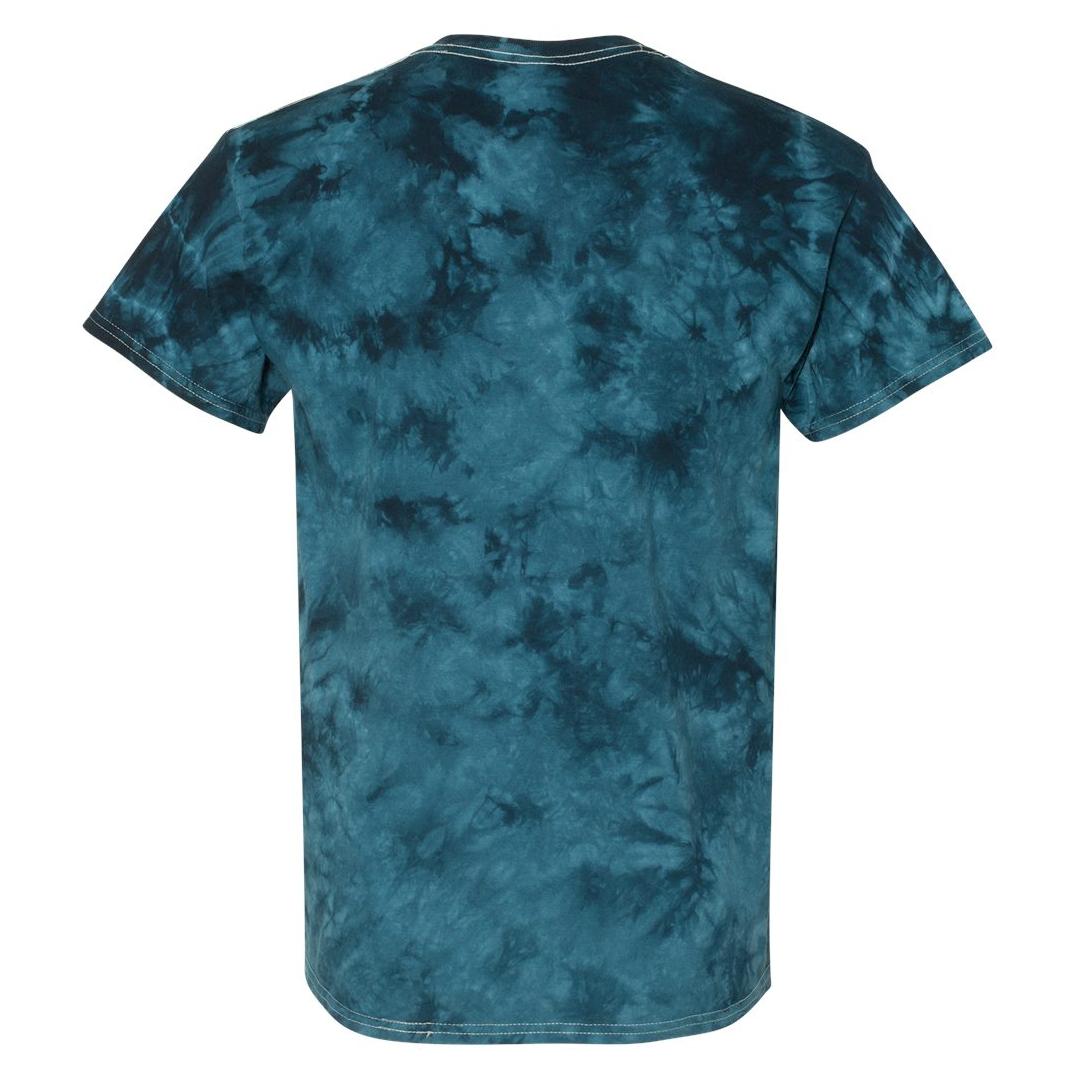 Black/Columbia T-Shirts - Dyenomite - Crystal Tie Dye