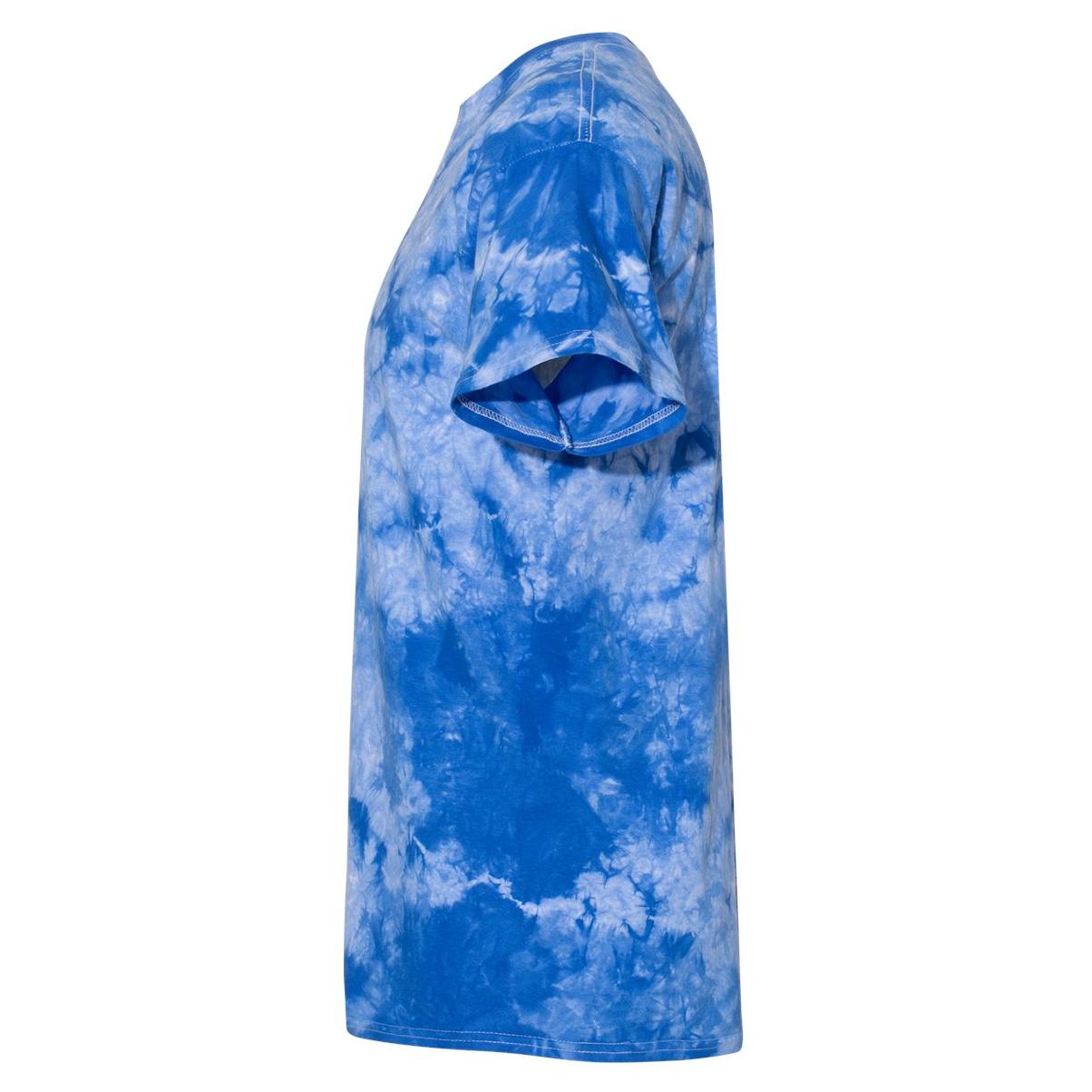 Black/Columbia T-Shirts - Dyenomite - Crystal Tie Dye