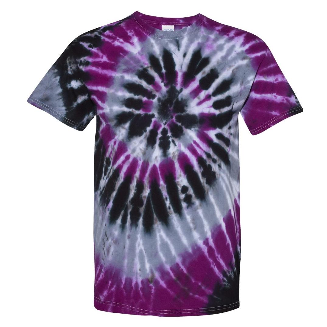 Aurora T-Shirts - Colorful Spiral Tee - Dyenomite - Vibrant