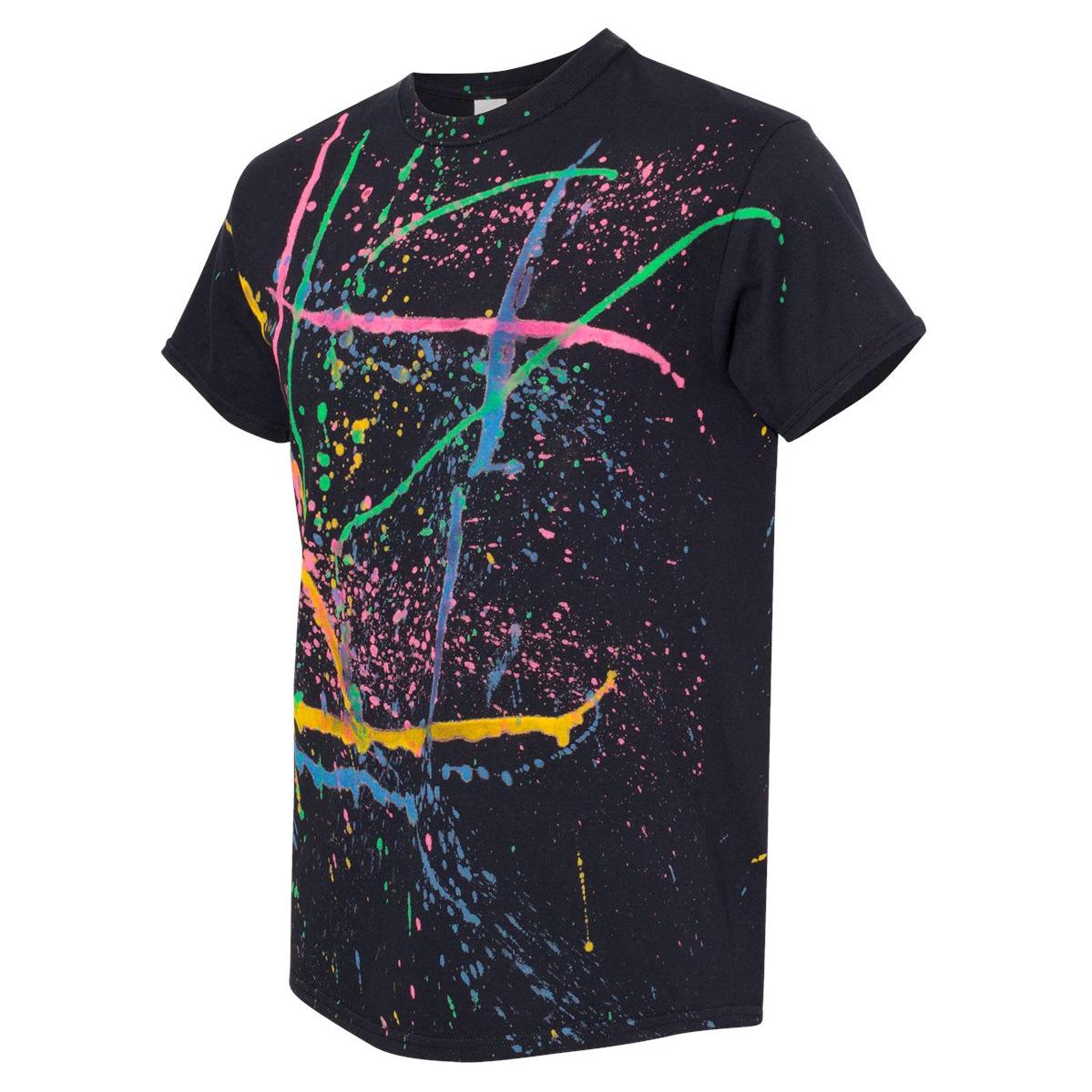 Black/Rainbow T-Shirt - Dyenomite - Cotton Fabric