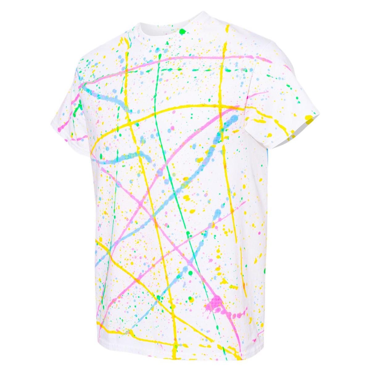 Black/Rainbow T-Shirt - Dyenomite - Cotton Fabric