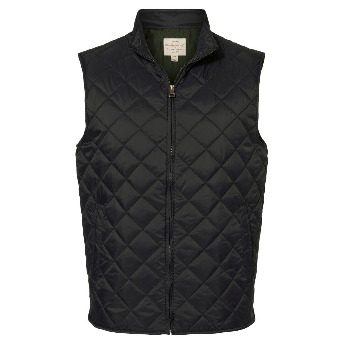 Black Vests - Weatherproof - Stylish Quilted Design