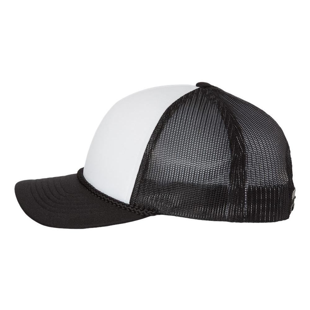 White/Black/Black Ball Caps - Richardson - Adjustable Snapback