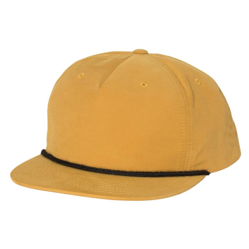 White/Black Flat Brim Hat - Richardson - Stylish Design