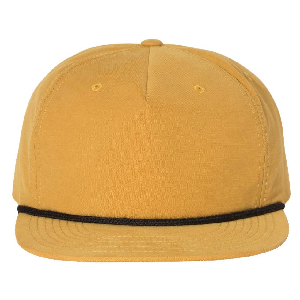 White/Black Flat Brim Hat - Richardson - Stylish Design