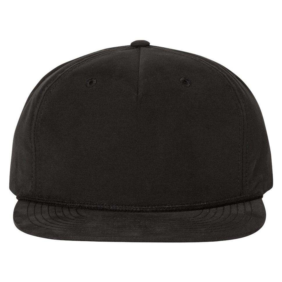 White/Black Flat Brim Hat - Richardson - Stylish Design