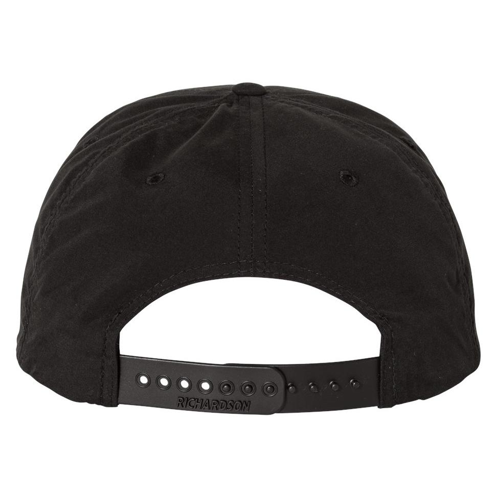 White/Black Flat Brim Hat - Richardson - Stylish Design