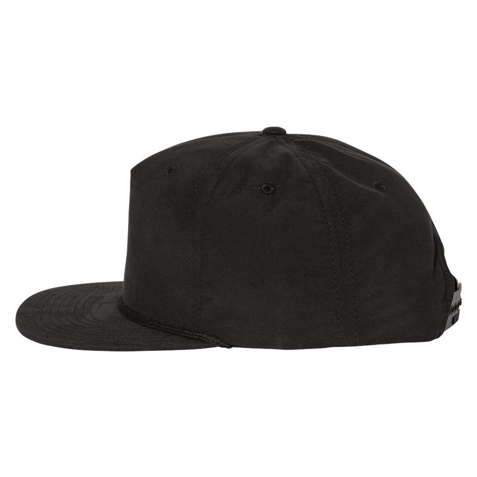 White/Black Flat Brim Hat - Richardson - Stylish Design