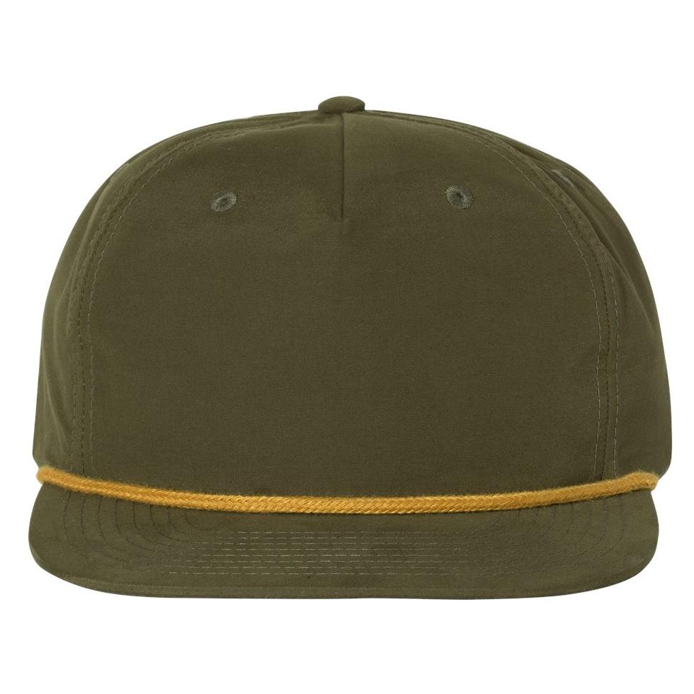 White/Black Flat Brim Hat - Richardson - Stylish Design