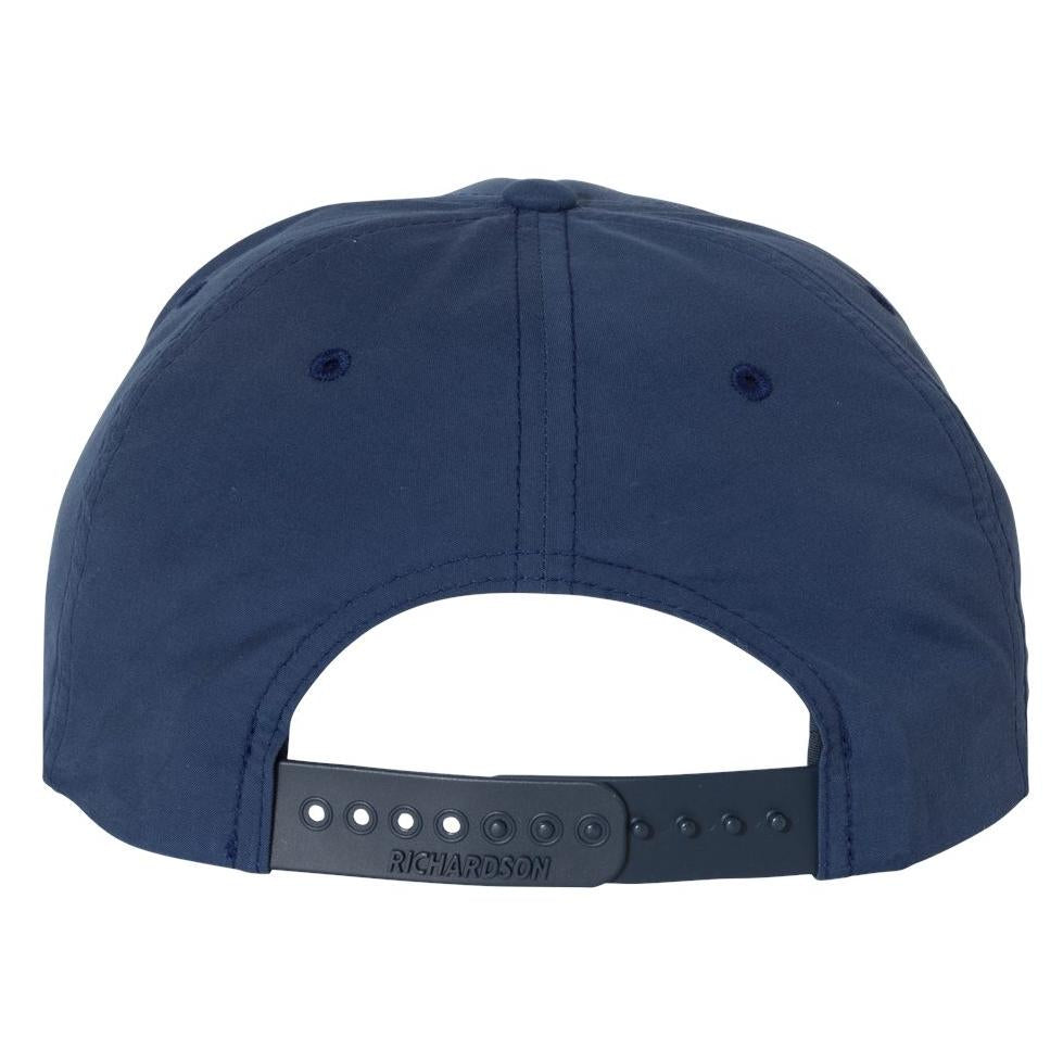 White/Black Flat Brim Hat - Richardson - Stylish Design
